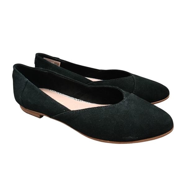 TOMS Jutti Neat Black Flats, Size 7 - Picture 1 of 7